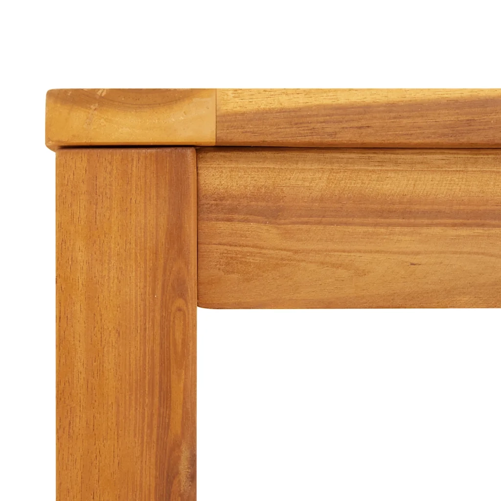 Tavolo da Pranzo da Giardino 110x110x75cm Legno Massello Acacia 366369