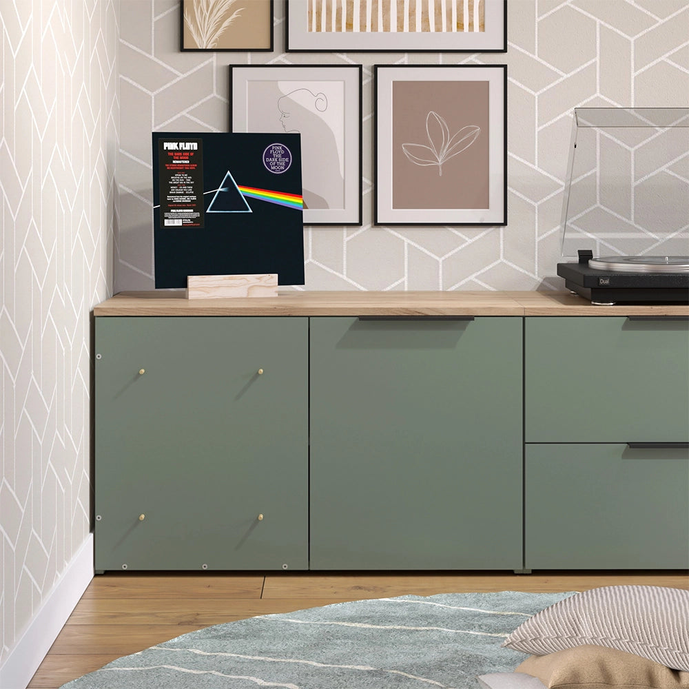 Vicco Credenza Verde 80 x 50 cm con porta