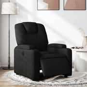 Poltrona Elettrica Reclinabile Nera in Tessuto 3204346