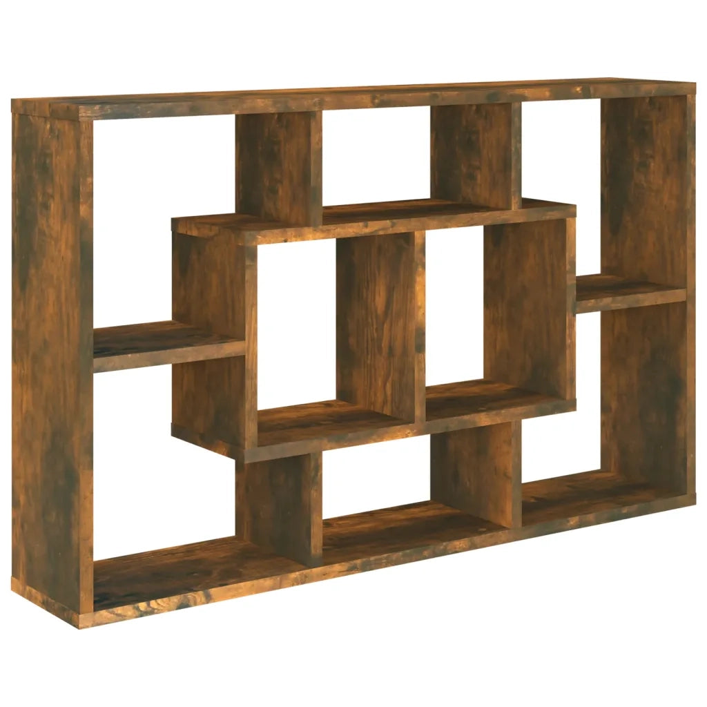 Mensola a Muro Rovere Fumo 85x16x52,5 cm in Legno Multistrato cod mxl 69733