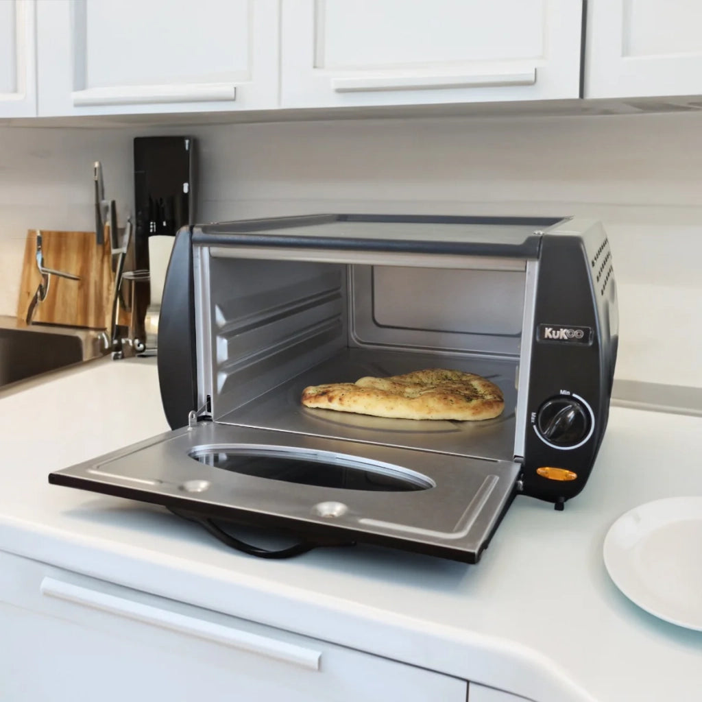 Mini Forno Tandoori Elettrico Fornetto per Pizza Piadine Panini con Piastra Superiore Anti Aderente per Ricette orientali Capacità 13L 2100W