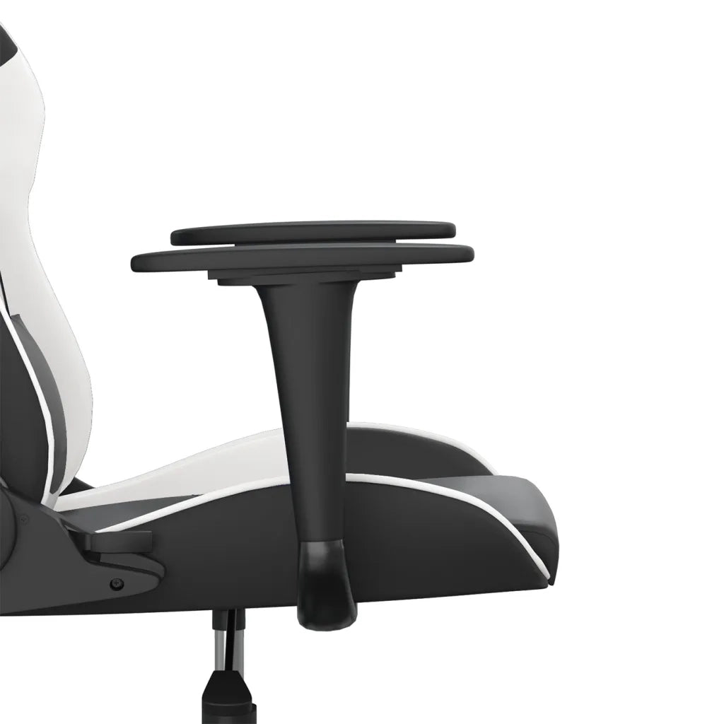 Sedia da Gaming | Sedia da e-sports Nero e Bianco in Similpelle