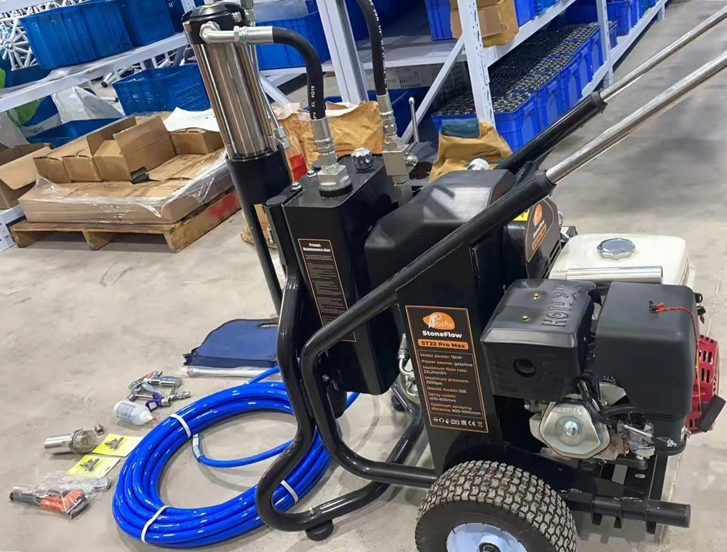 Agitatore a Spruzzo Spalinato ST22 Pro Max – Motore 15HP | 22 L/min | 3300 PSI | Ugello 655 | Tubo 15 m
