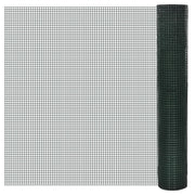 Recinto Pollaio in Rete Zincato Rivestimento PVC 10x1 m Verde