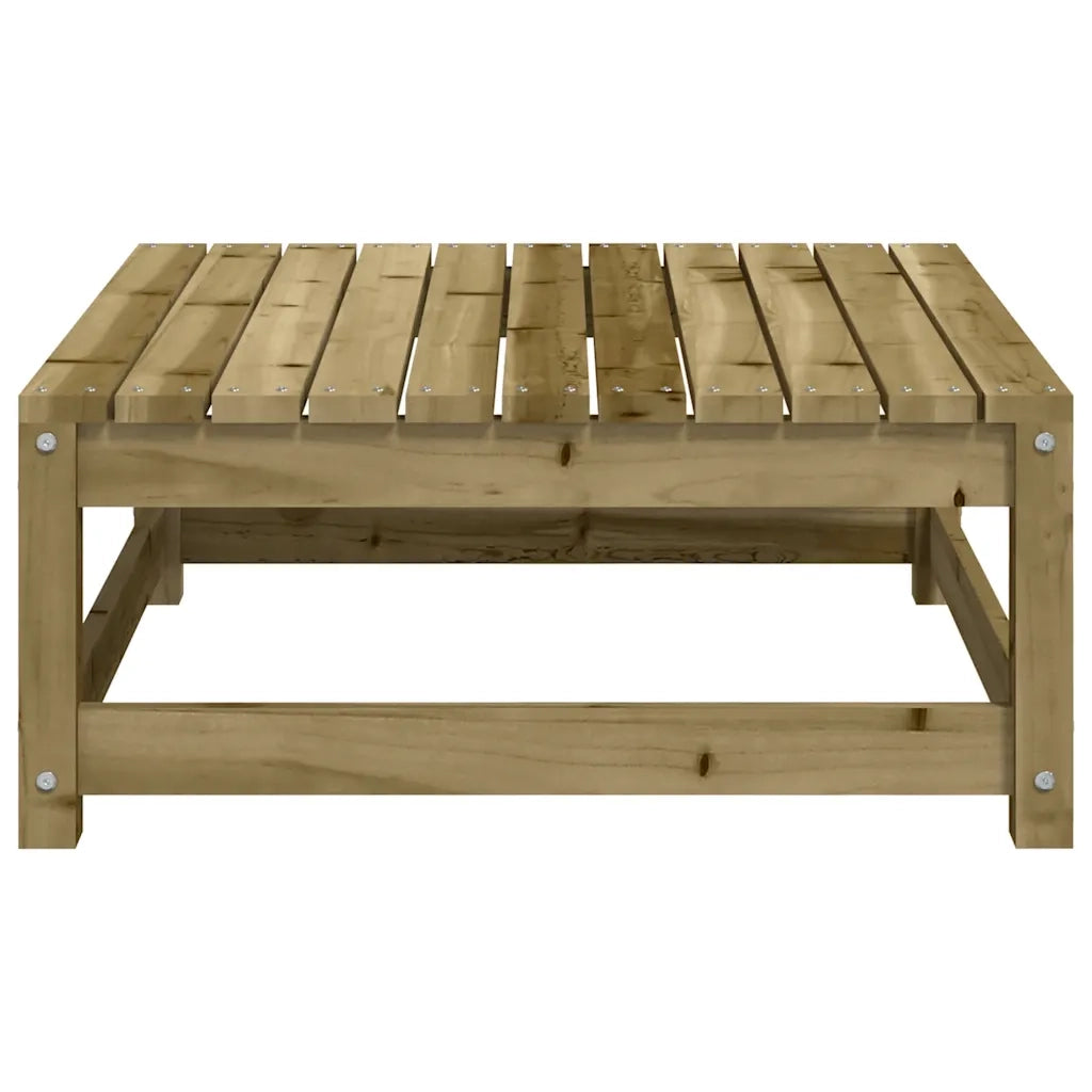 Poggiapiedi da Giardino 70x70x30 cm in Legno Impregnato di Pino 837941