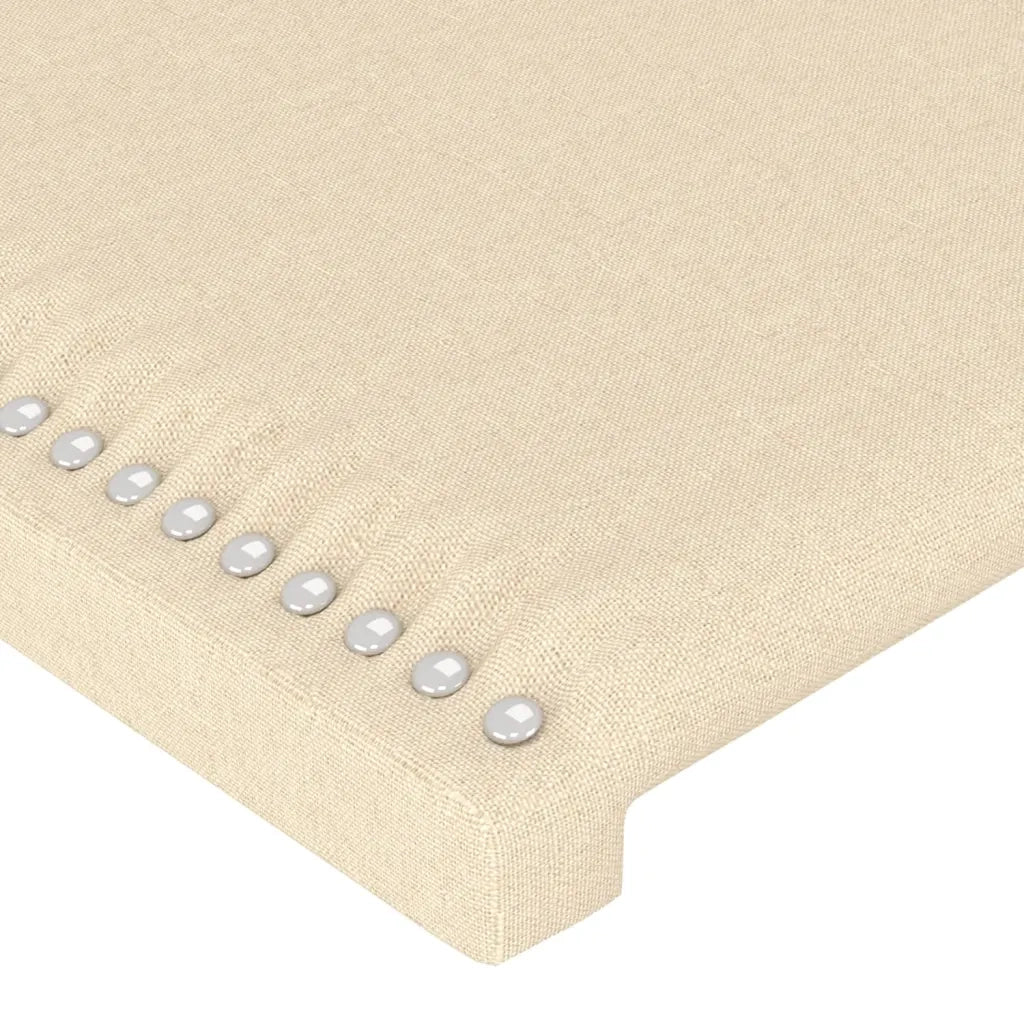 Testiera Crema 180x5x78/88 cm in Tessuto 345969