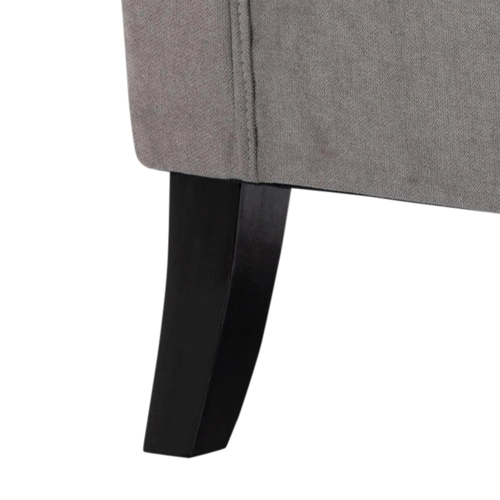 POLTRONA con schienale alto 74x86x102 cm in poliestere grigio