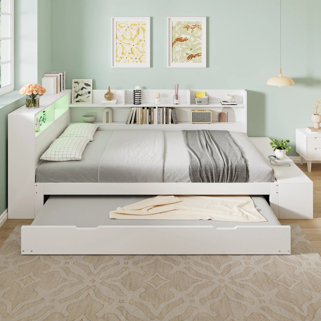 letto in legno bianco 120 x 200 cm