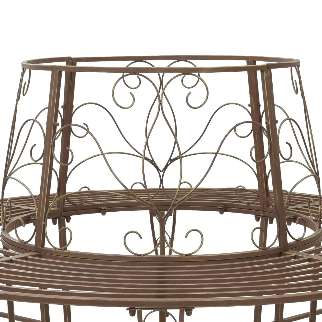 Panchina per Alberi 8-Numero di posti Ø 160 x 89 cm Acciaio 42029525
