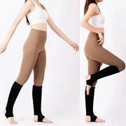 Calzamaglie per yoga adesivi per pavimento - maniche a balletto - calzamaglie a compressione acriliche - stile e comodità per donne