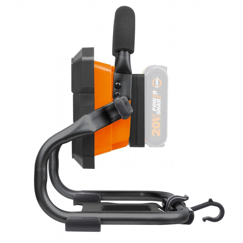 Lampada Portatile LED a Batteria 20V WX026.9 1500 Lumen Testa 360° per Cantiere e Officina - Worx
