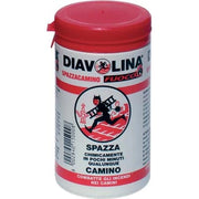 ANTIFULIGGINE SPAZZACAMINO POLVERE DIAVOLINA FUOCO - GR 270- 12 pezzi