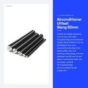 Sostituzione Uitlaatslang 35cm - Estensibile fino a 65cm - Legering di alluminio - Alta resistenza alle alte temperature - Antischoc - Resistente alla corrosione e alle fiamme - Tubo di aspirazione d'aria