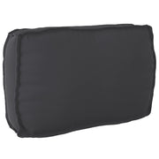 Cuscino da Pallet per Schienale Nero 70x40x12 cm Tessuto Oxford