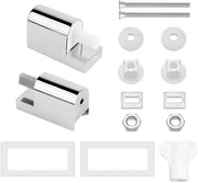 Sostegni per toilette in ABS, 2 pezzi, chiusura morbida per sostegni toilette, sostegni toilette automatici che si abbassano, per l'installazione di parti di toilette fissa