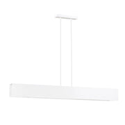Lampadario Moderno 4 Luci Hachiman In Acciaio Bianco
