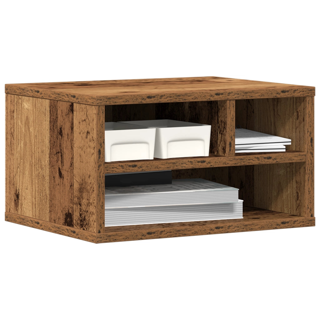 Supporto per stampante  in legno vecchio 40x32x22,5 cm in legno ingegnerizzato
