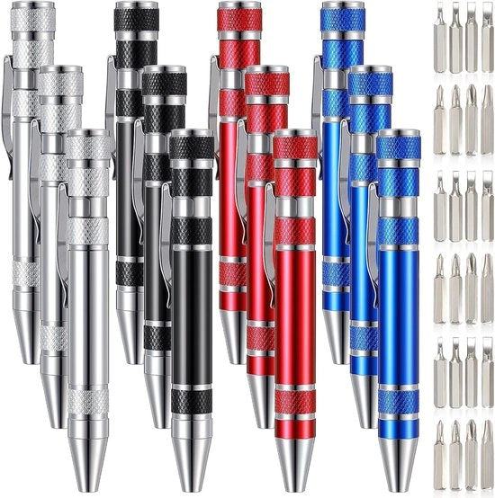 8-in-1 chiave a magnete con funzionalità precisi per mini dispositivi (12 pezzi)