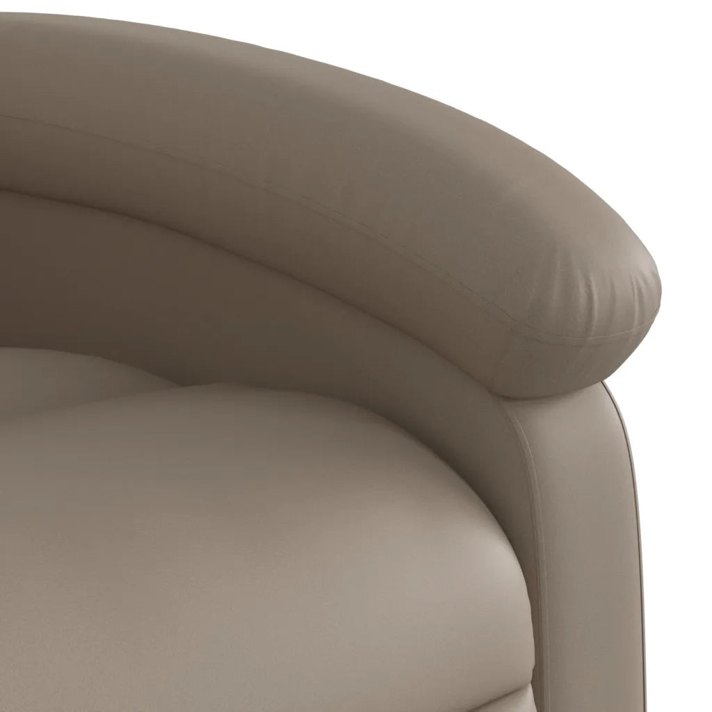 Divano Sedia-Poltrona Reclinabile Cappuccino in Similpelle 927966