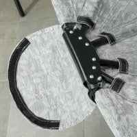 Cesto Sospeso a Forma di Uovo, Amaca con Funzione Altalena e Cestino Pieghevole, Sedia da Giardino, Portabicchieri, Grigio