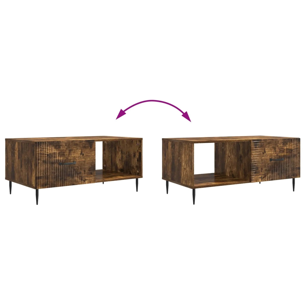 Tavolino da salotto Rovere Fumo 90 x 50 x 40 cm