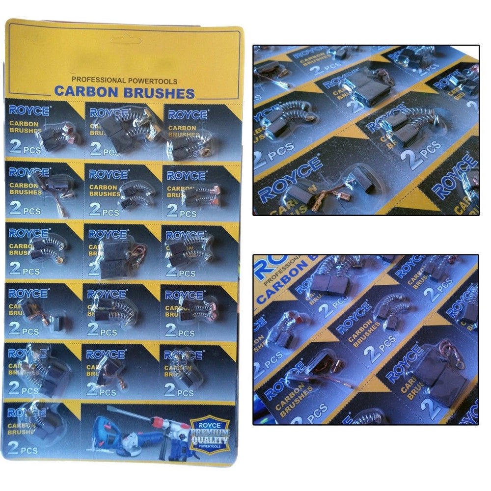 Trade Shop - Ricambi Spazzole 16 Coppie Spazzole Per Trapano Seghetto Martello Elettrico -