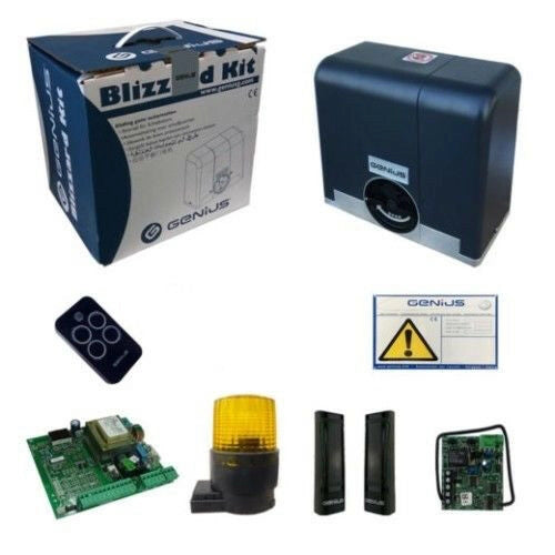 Kit Per Cancelli Scorrevoli Faac Genius Blizzard Enc 500 433 Mhz 104014 230V