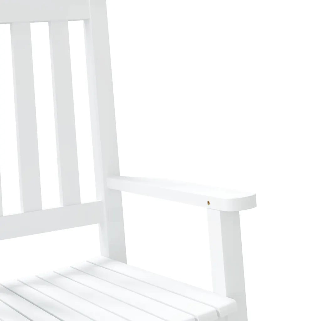 Sedie a Dondolo per Bambini 2 pz Bianche Legno Massello Pioppo CFW6065298