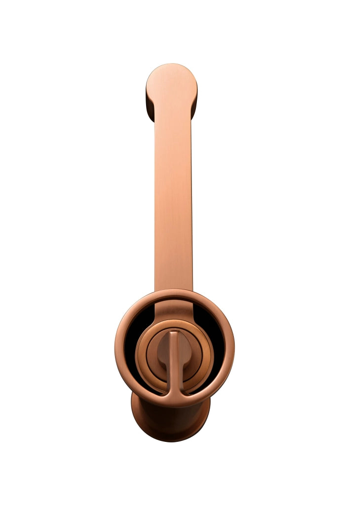 Imex Miscelatore Mono Comando Alto Lavabo in Ottone con Finitura Oro Rosa Spazzolato Cartuccia Ceramica Ø26mm e Tubi Flessibili 3-8 Inclusi - Modello OLIMPO Imex-BDC033-3ORC
