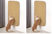 Sisal per gatti da 50x25 cm, nastro adesivo + fissaggio a doppia aderenza, tavolo per gatti, parete per gatti con disegno a nastro avvolto, protegge divani, tappeti, pareti
