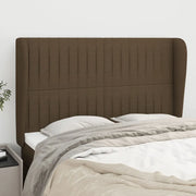 Testiera ad Orecchio-Testata con Orecchie MarroneScuro147 x 23 x 118/128cm inTessuto 211180
