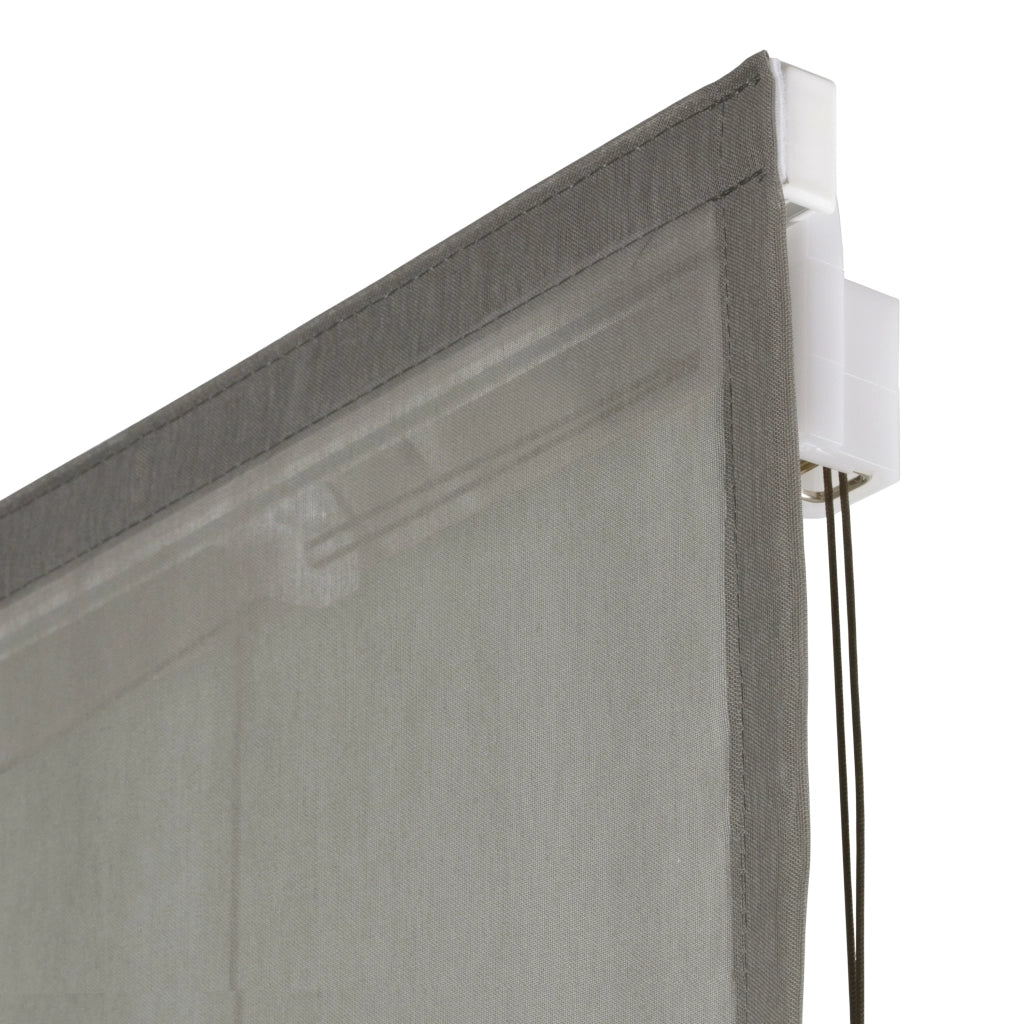 VIEWTEX Tenda pacchetto steccata a rete Grigio 90 x 250cm - Made in Europe - 5 anni di garanzia