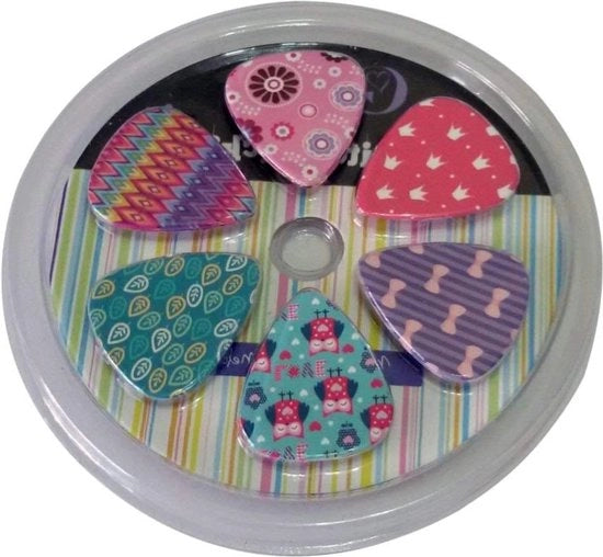 Set di Punte per Chitarra Colorate a Celluloid 12 pz Disegno Unico Regali per Ragazze Ragazzi Adolescenti Figlia Nipote Donne Festa di Ringraziamento Natale Capodanno