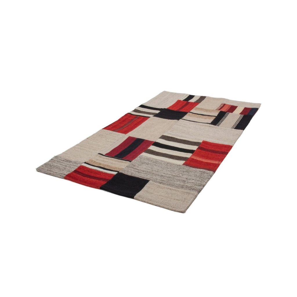Tappeto Kilim Intenso Radical in lana e cotone multicolor