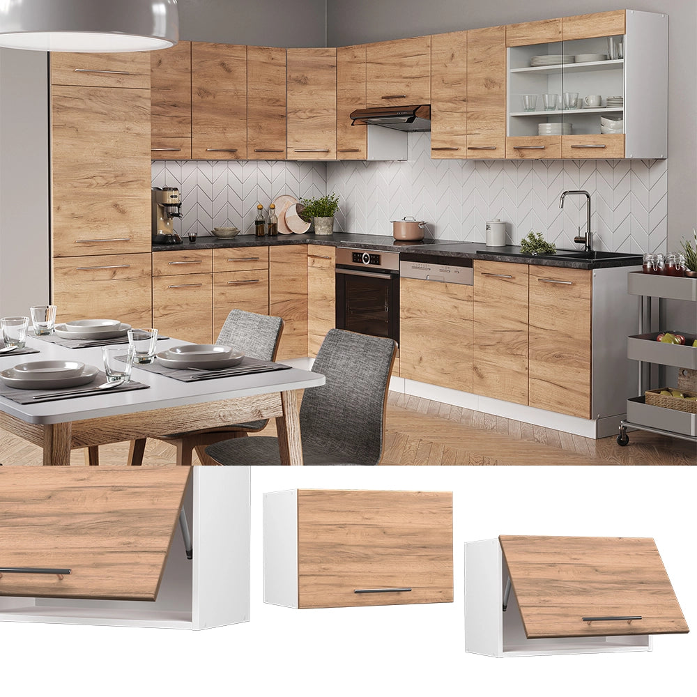 Vicco Pensile da cucina Quercia dorata 60 cm Piatto
