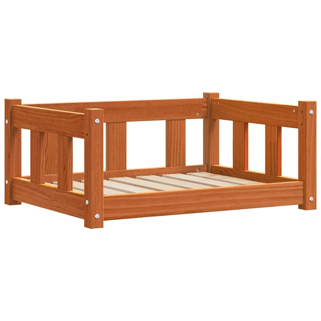 Letto per Cani Marrone cerato 65,5 x 50 x 28 cm Pino massello 869883