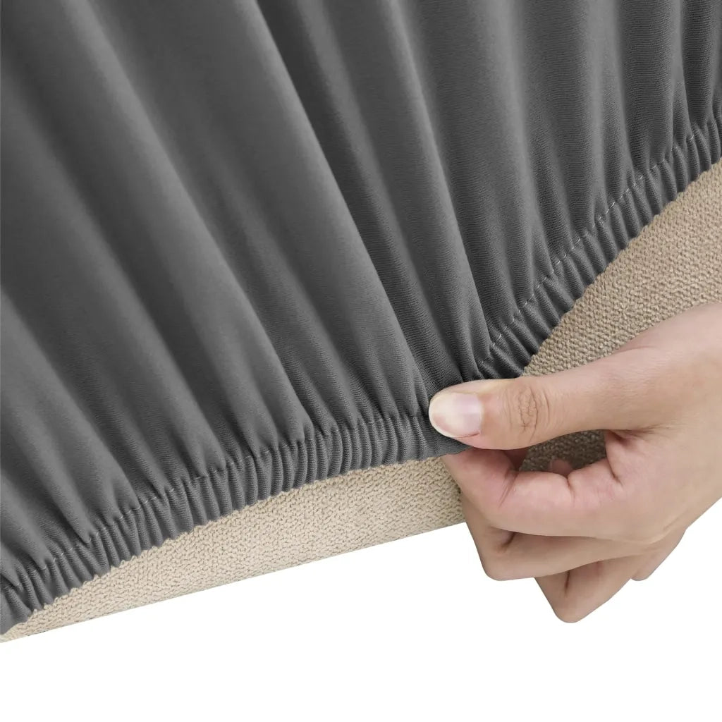 Fodera Elasticizzata Divano 3 Posti Jersey Poliestere Antracite CFW3825997