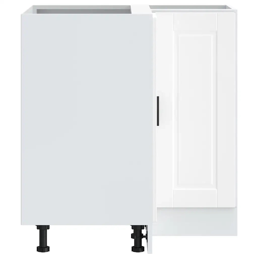 Base ad Angolo Cucina-Mobile Angolare da Cucina Porto Bianco in Legno Multistrato