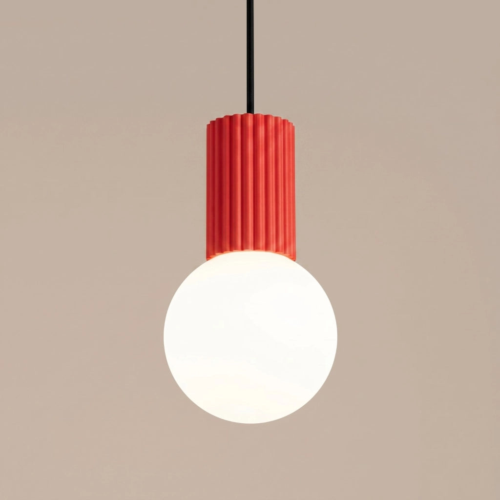 Lampada a sospensione HALO 1 rosso