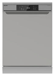 Sharp qw-na1cf47et ix lavastoviglie libera installazione inox, 13 coperti, classe e, 4 programmi