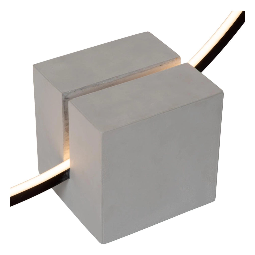 Lampada da tavolo LED ad anello CIRKELIS nera Lucide