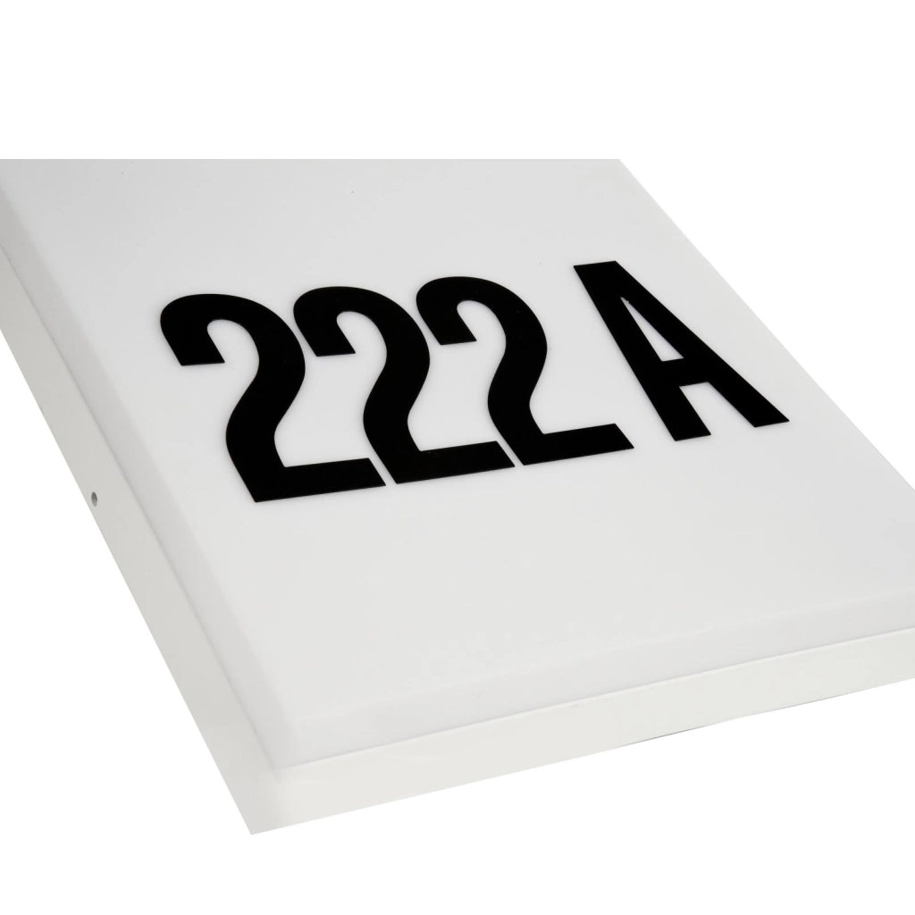 Applique LED 3W parete crepuscolare illuminazione numero civico IP54 CCT da 3000K a 4000K luce ingresso negozio BIANCO