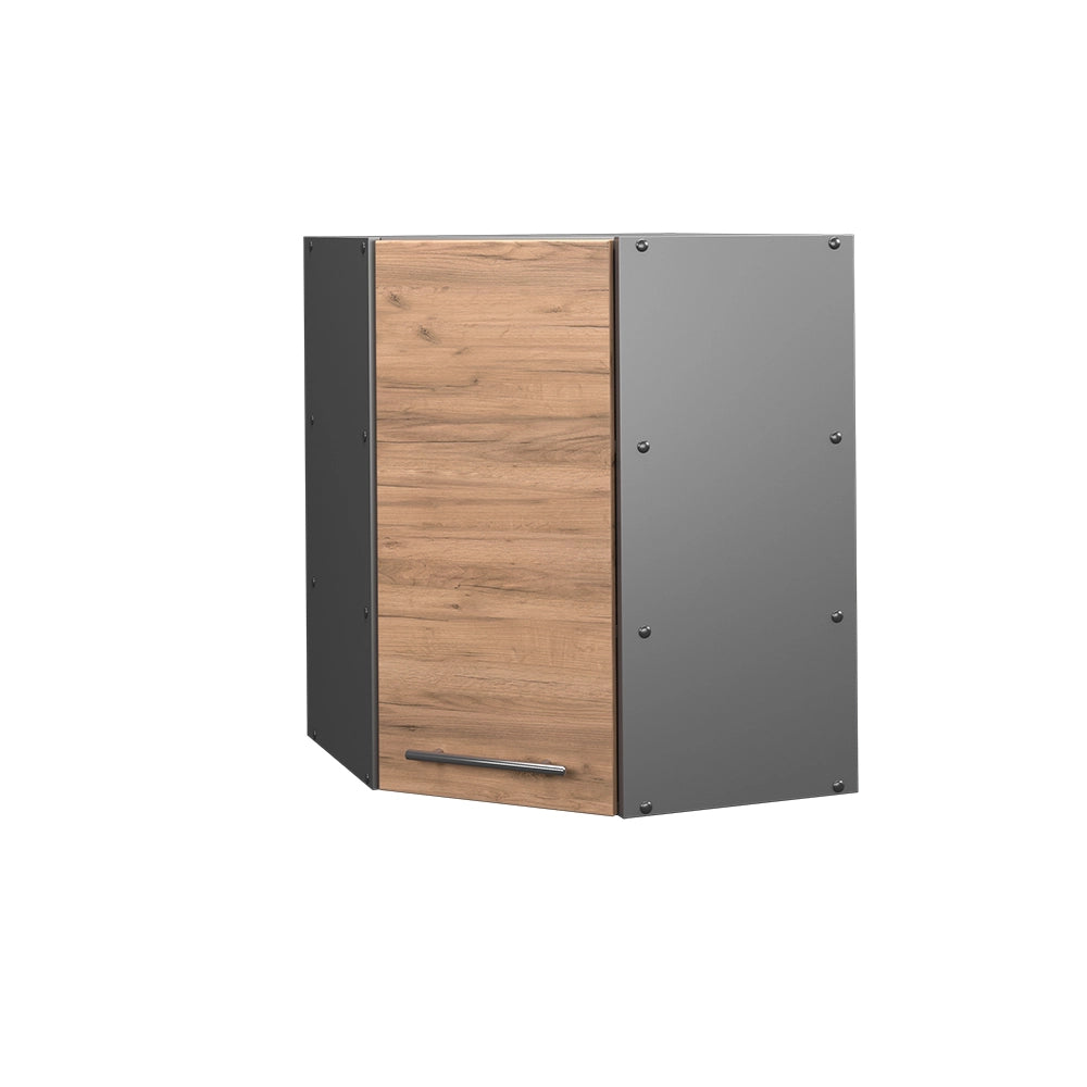 Mobile angolare da cucina Fame-Line Rovere dorato/Antracite 57 cm Vicco