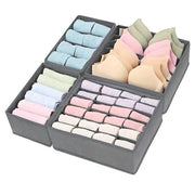 Set di archiviazione 4 posti – Contenitori di archiviazione e distributori – Grande contenitore di archiviazione per uso domestico – Adatto per armadi e cassetti – Sistema di archiviazione per calze, reggiseni e intimo