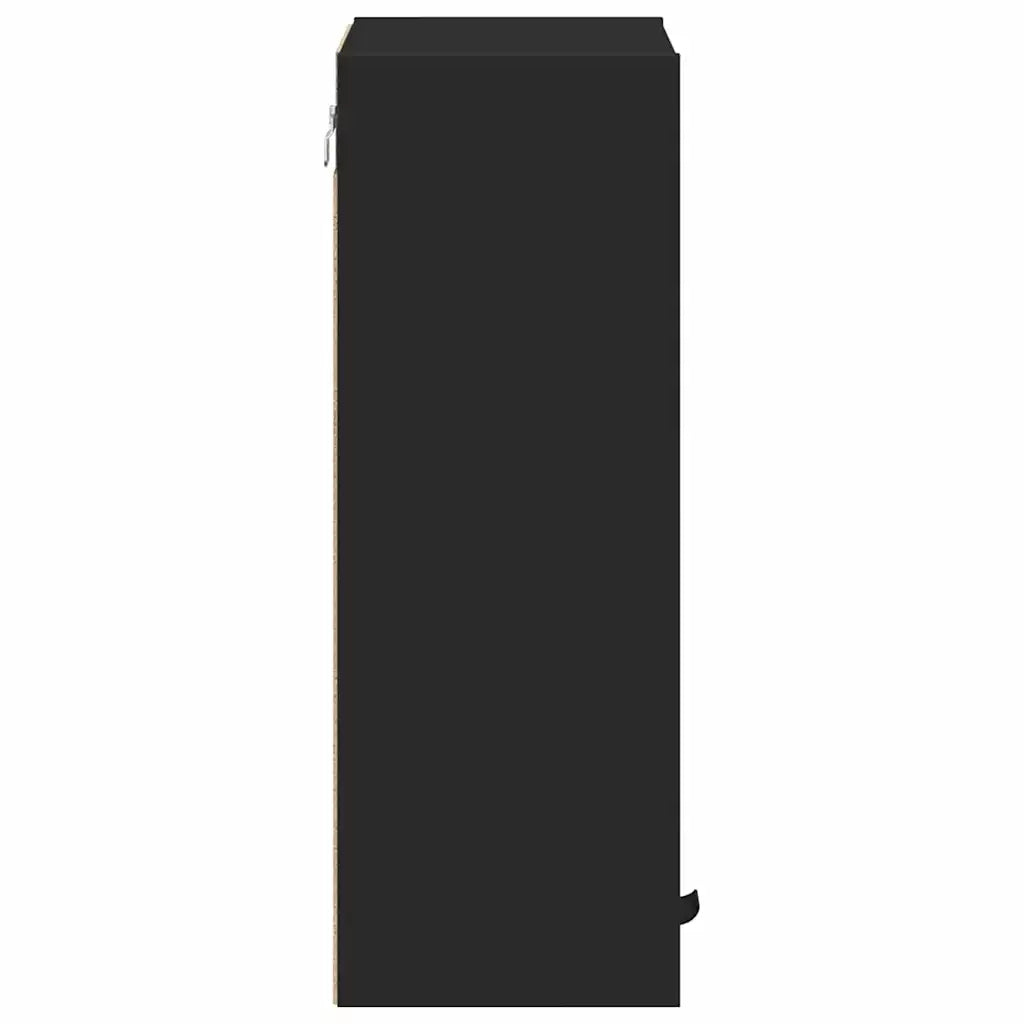 Mobile da Bagno Montaggio a parete Nero 39 x 23,5 x 65 cm 883385