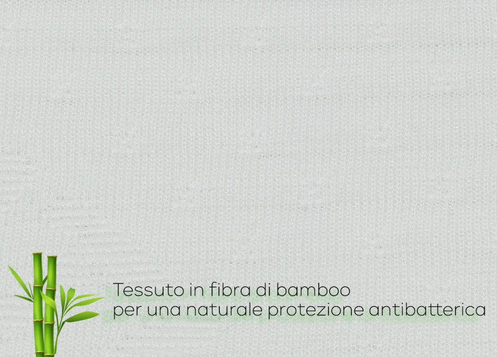 Guanciale Cuscino Letto 50x80m Anallergico Traspirante Fibra Protect Bamboo