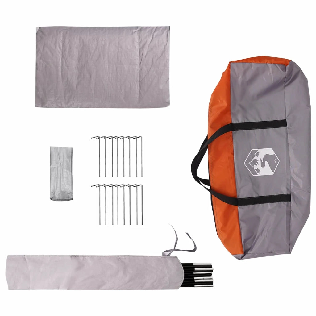 Tenda Familiare Grigio e arancione 18 Persone
