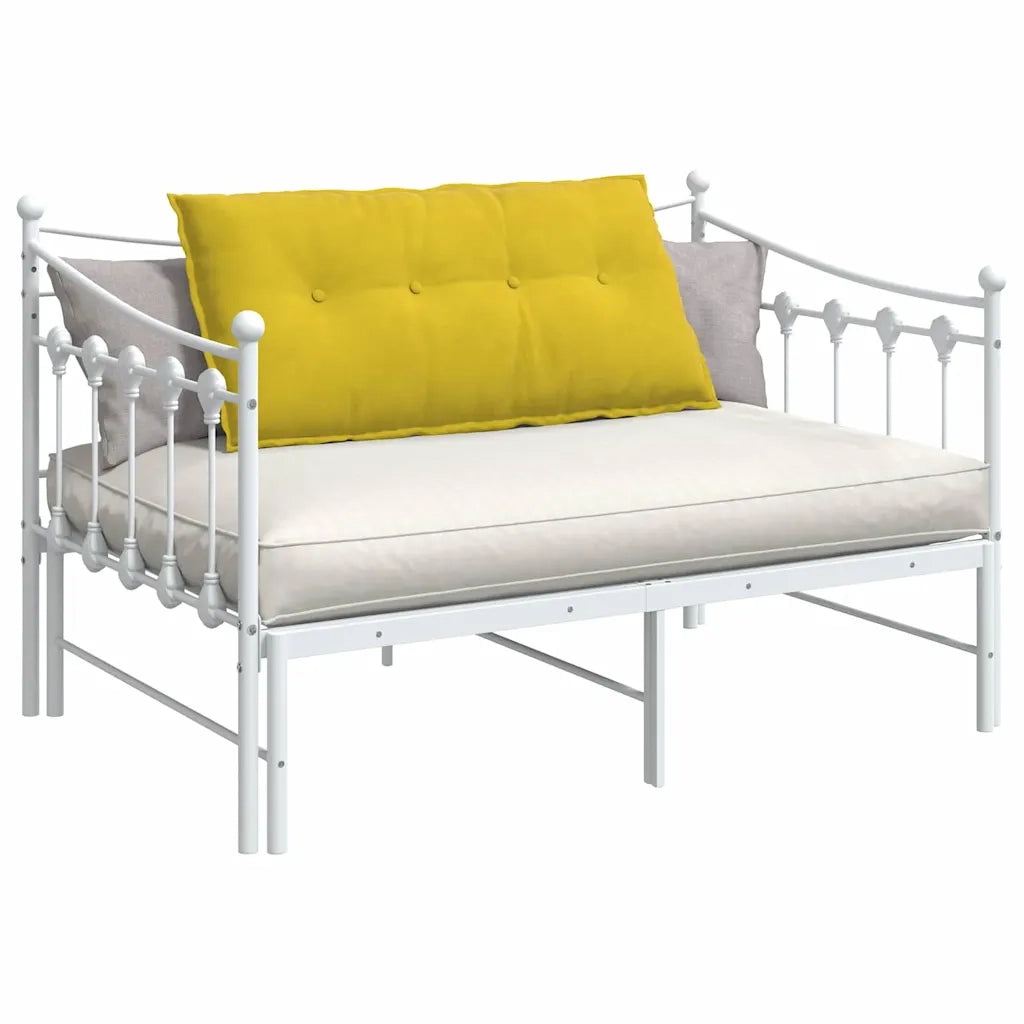 Cuscino per Schiena Giallo 100 x 50 cm Tessuto in Cords 42014768
