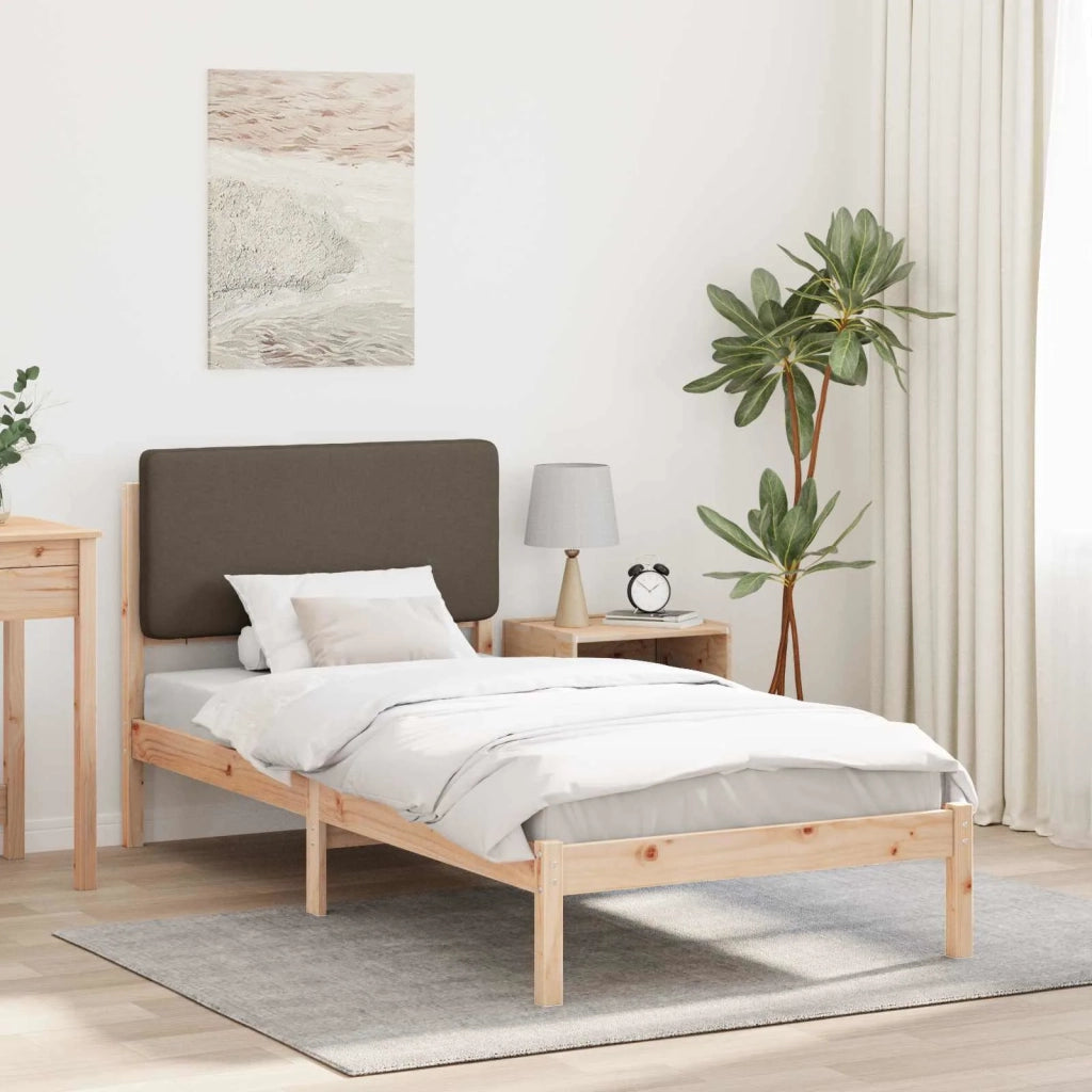 Letto con Testiera Rivestita Talpa 90 x 200 cm Pino massello 877937