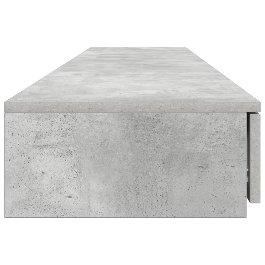 Cassetti per Letto Grigio Cemento 180x36,5x16,5 cm Legno Ingegnerizzato